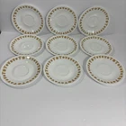 9 Vintage Corelle By Corning Ware Saucer Plates Retro MCM Butterfly Gold 6 1/4”