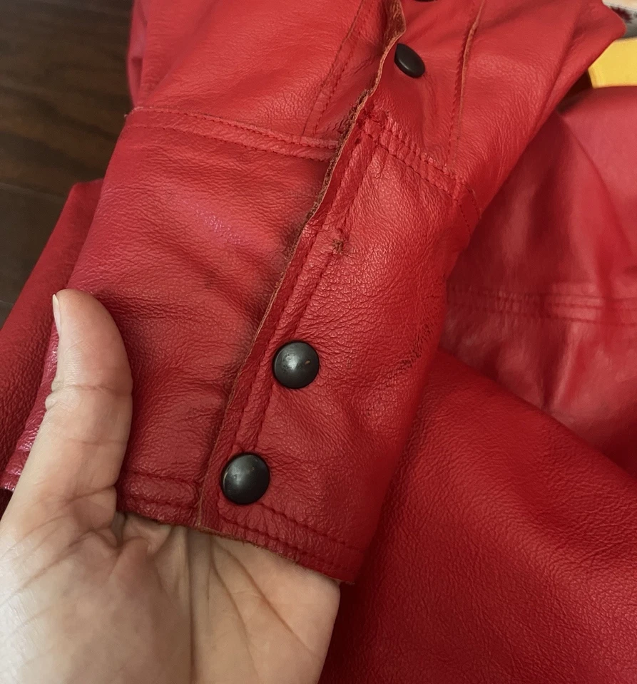 Men's Soft Real Leather Shirt Slim Fit Full Sleeve up Leather Shirt XXL - Image 3 of 4