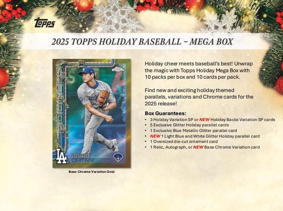 2025 Topps Holiday Baseball Mega Box | eBay