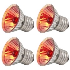 4 Pack UVA Infrared Reptile Heat BulbsTurtle Heat Lamp for Reptile and Amphib...