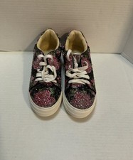 Betsey Johnson Platform Rhinestone Sneakers Size 7.5
