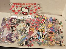 Mixed Lot of 20 Stickers Decals Sheets Hello Kitty Manga Pooh Etc. Vinyl Deco