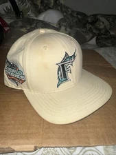 Florida Marlins 2003 World Series SnapBack Hat- Cream White
