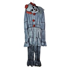Pennywise IT Dancing Clown Costume Mask Mens Halloween Horror Cosplay Grey XL