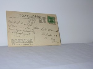 ANTIQUE POSTCARD ESTELLE NESSMITH NEWTON MA MASSACHUSETTS MIDDLESEX COUNTY 1911