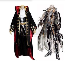 Castlevania Dhampir Alucard Cosplay Costume Christmas Party Halloween Outfit