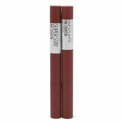 Maybelline Super Stay Ink Crayon Lipstick Matte Enjoy The View Red Brown 20 2PK