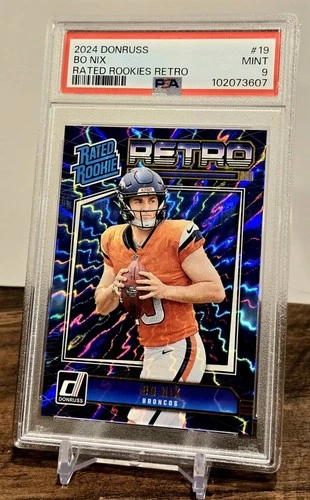 2024 DONRUSS RATED ROOKIE RETRO BO NIX RC GRADED PSA 9 MINT