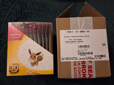Pokémon 30 Jahre 12x 2-Pack Blister Display DE OVP Sealed