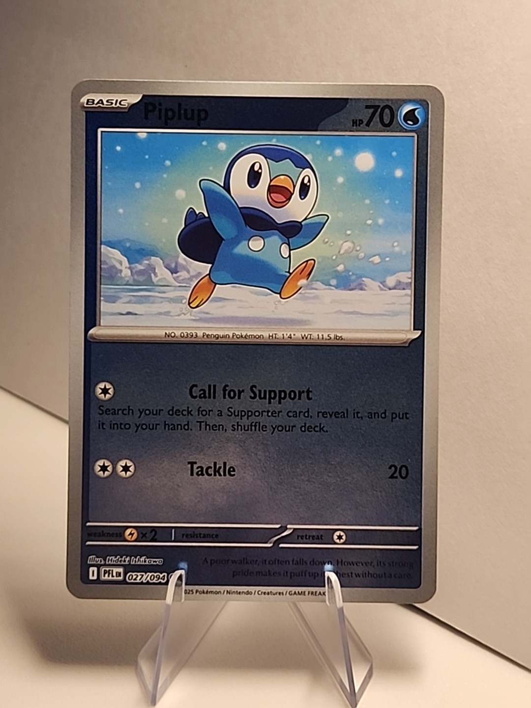 Piplup 027/094 Phantasmal Flames Reverse Holo Pokémon TCG NM