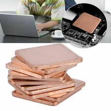 10PCS Thick Copper Hearsinks Cooling Copper Pad Shim laptop CPU 15 15 1mm