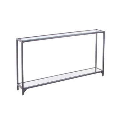 SEI Furniture - Bergen Narrow Console Table - Silver - Transiti... USA FAST SHIP