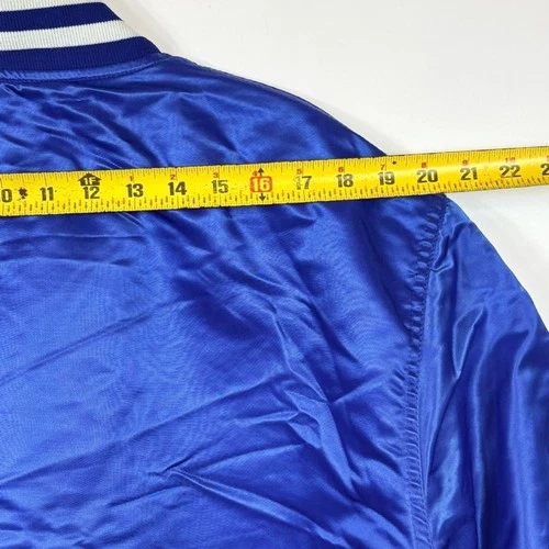 Rare Vintage LA Dodgers Starter Satin Bomber Jacket MLB Blue White XL 90s image 6