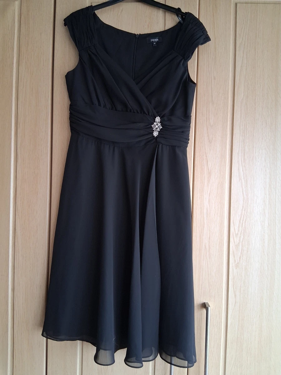 Chiffon A-Line Black Dresses for Women for sale | eBay UK