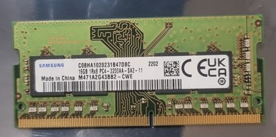 Samsung PC4-25600 PC4 3200AA 16GB 1x16GB DDR4 1RX8 3200MHz 260pin Arbeitsspeicher Ram