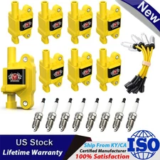 8* Ignition Coil+Spark Plug+Wire set For Cadillac Chevy Silverado 1500 GMC UF413