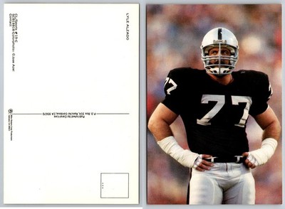 Lyle Alzado Oakland Raiders Football HOF Postcard Jose Azel Photo SCB1818