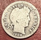 1908-O Barber Dime. Free Shipping