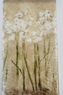 Croscill ~ ORCHIDS & NARCISSUS Border Wallpaper ~ vintage 15' x 10.5'' NEW sealed