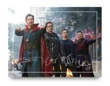 Wong & Robert Downey Jr Signed Autograph Photo Print 8x6 Avengers Movie Stars