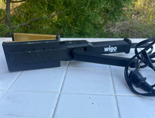 Wigo Professional Ceramic Flat Iron - Gold Plate Hair Straightener - Black