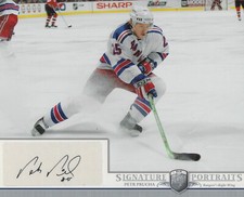 Petr Prucha Autographed Signed 8x10 2006/07 Photo/Card - NHL NY Rangers - w/COA