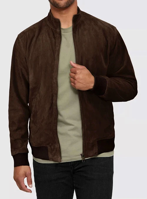 Stylish New Men's Suede Jacket Real Soft Sheepskin Slim Fit Fashion Wear Jacket