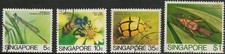 Lot 4614 Singapore 1985 Insects used part set of 4