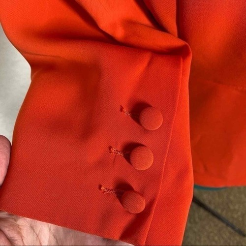 CAbi Jane Jacket In Grenadine Tangerine Orange blazer size - Picture 7 of 10