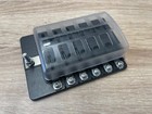 Campervan 12v Fuse Board, 12 Way Board, Single Input, Blown Fuse LED Indicator