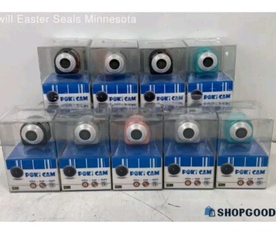 Lot Of 9 Poki Cam Cameras Vu Point Solutions Full HD 1080p Wide Angle Lens 120