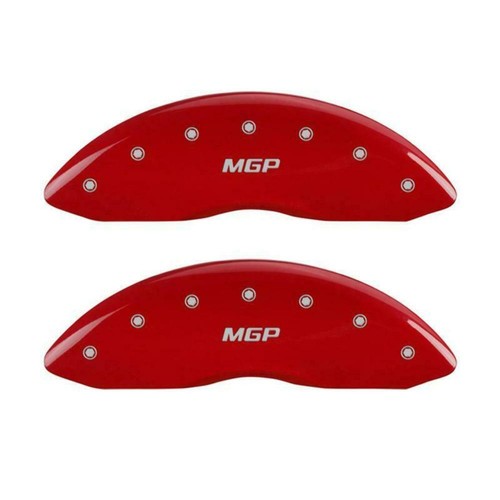 MGP Disc Brake Caliper Covers 23197SMGPRD Red for 2016-17 Mercedes-Benz C250 - Picture 2 of 6