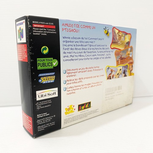 Winnie The Pooh - Winnie L’Ourson La Chase Au + Caja, Manual, Inserto en caja - N64 - Imagen 4 de 10
