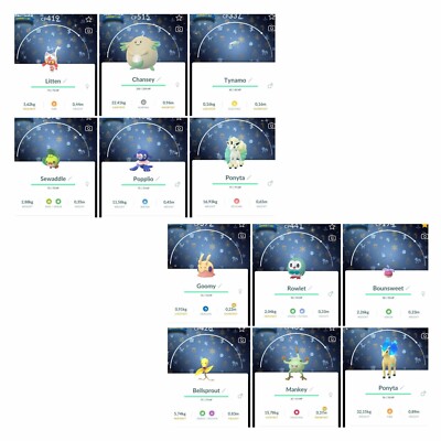 Pokémon - All Shiny Special Backgrounds December Community Day 2024 - PTC