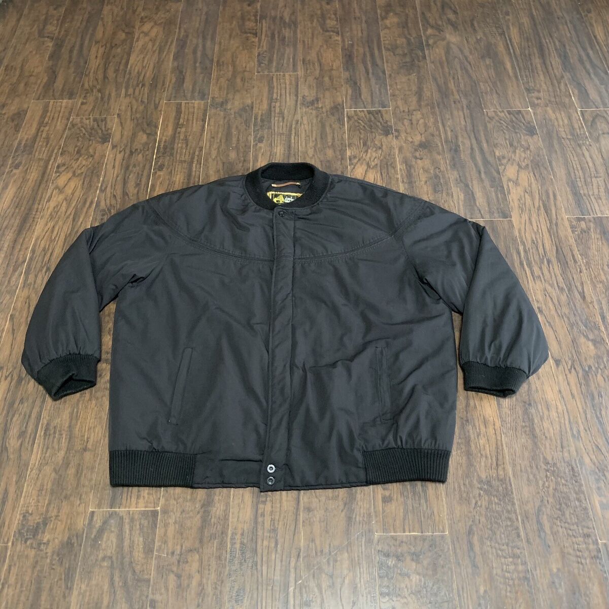 Vintage Derby Of San Francisco Black Bomber Jacket Gold Vintage Derby Of San Francisco Black Bomber Jacket Gold