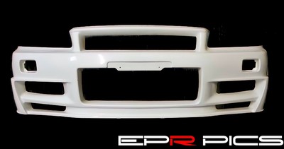 R34GTR Conversion FrontFender & GTR Z-Tune FrontBumper Set for