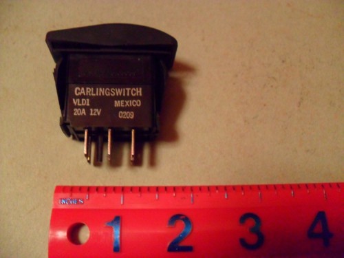 Interruptor Rocker, Carling Techologies, 20 amperios 12 voltios - Imagen 2 de 6