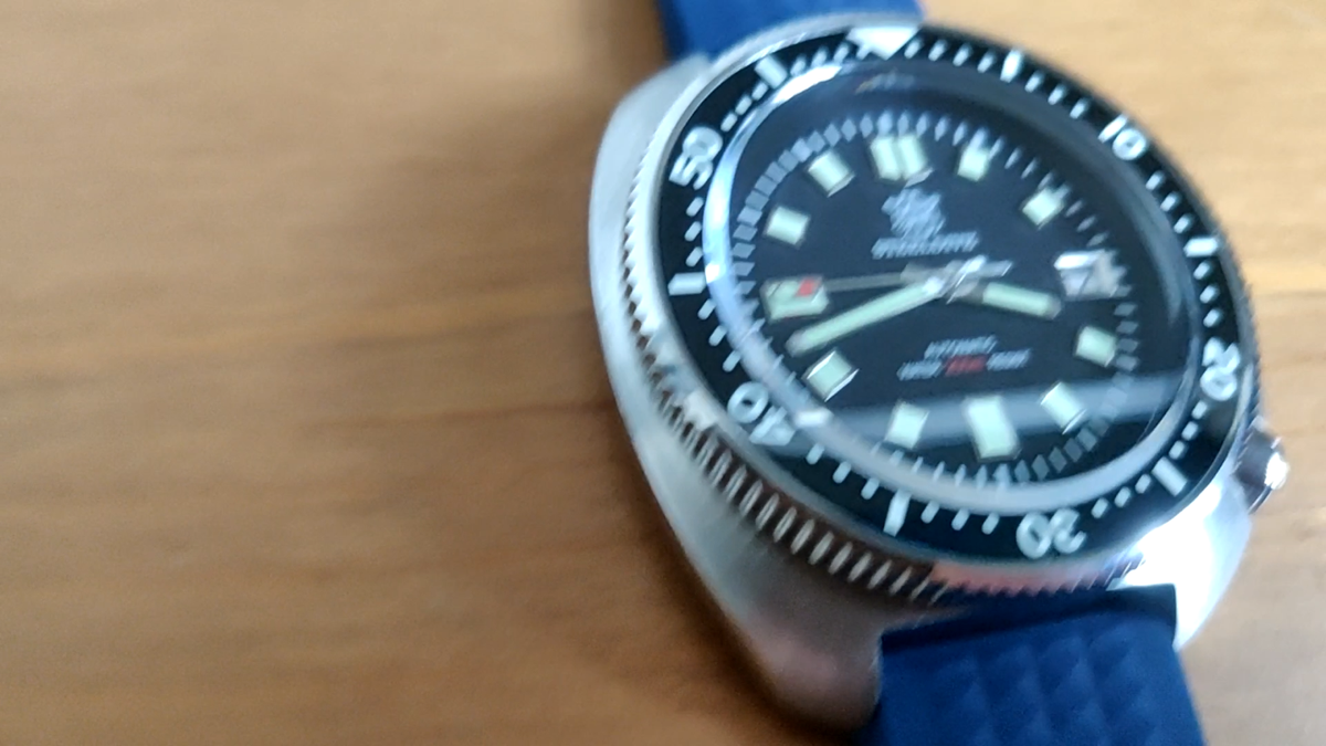 London Craftwork SD1970 Steeldive Captain Willard 6105 Orologio subacqueo automatico movimento NH35, Blu cielo limitato, Militare