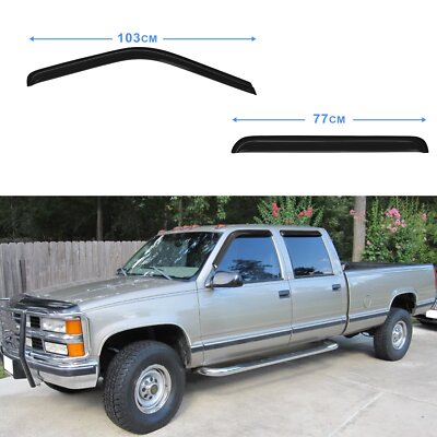 UAGFDFF Deflectores Visera Ventana Para Chevy CK Extended 1988-1992