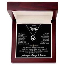 To My Wife Necklace Wife Gift from Husband, Anniversary Gift, Wife Birthday Gift