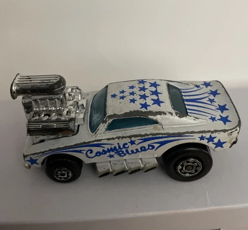 Vintage 1972 Matchbox Cosmic Blue 1-75 Series Superfast Wheels Diecast Car