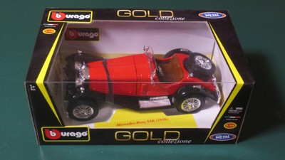 Mercedes SSK! 1928! 1:18! Burago! Gold Collezione! Selten NEU! Originalverpackt