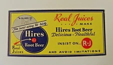 Vintage Hires Root Beer Ink Blotter