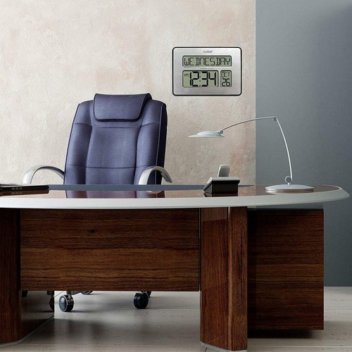 La Crosse Technology 513-1419-INT Atomic Full Calendar Clock with Extra... - Picture 6 of 7