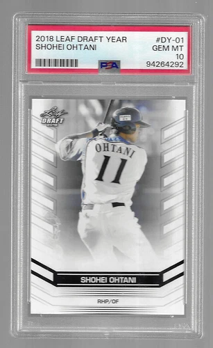 2018 Leaf Draft Year Shohei Ohtani #DY-01  PSA 10 - 134A