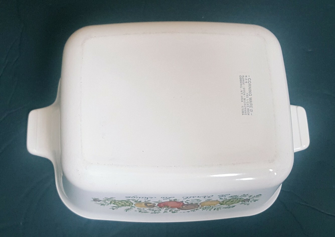 Corning Ware Spice of Life Loaf Pan P-4-B w/ Lid EXC