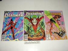 Deadman #1 3 & 4 Comic Lot 1986 Newsstand Variant Andrew Helfer Garcia Lopez HTF