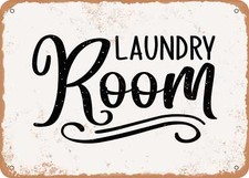METAL SIGN - Laundry Room - Vintage Look Sign