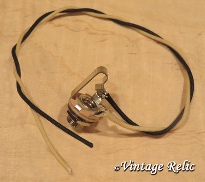 Pre-wired Switchcraft 1/4'' JACK nickel USA fits Fender Strat Tele Gibson SG