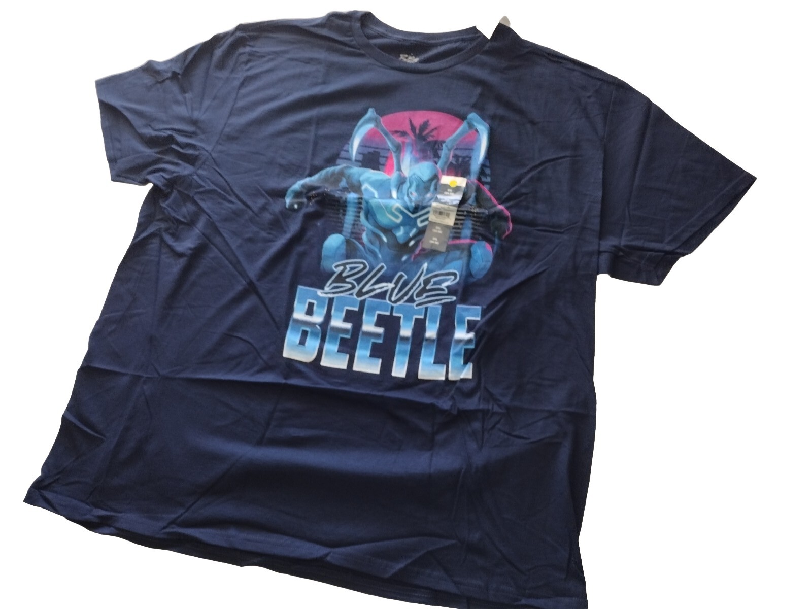 ALTRA T shirt blu DC Comics Maggiolino super eroe manica corta blu navy taglia 3XL